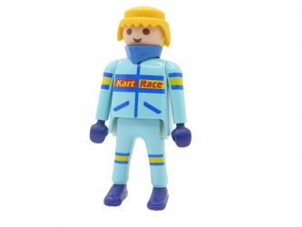 Mann Kartfahrer Mann Kartfahrer