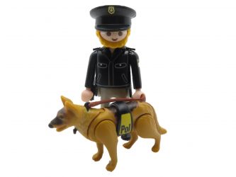 Set Polizist mit Hund Set Polizist mit Hund