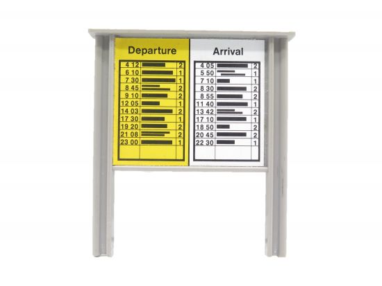 Schild Anzeige Fahrplan Schild Anzeige Fahrplan