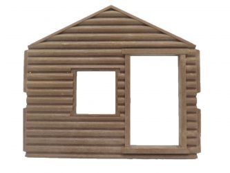 Wand Hütte Vorderseite Wand Hütte Vorderseite