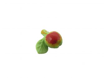 Apfel mit Blatt Apfel mit Blatt