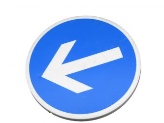 Schild Richtungspfeil Schild Richtungspfeil