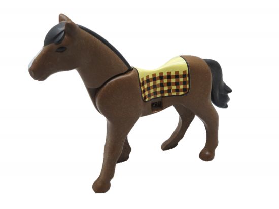 Pferd mit Satteldecke Pferd mit Satteldecke