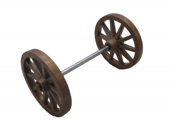 Achse mit Rädern Achse mit Rädern