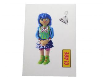 Aufkleber Clare - Comic World Aufkleber Clare - Comic World