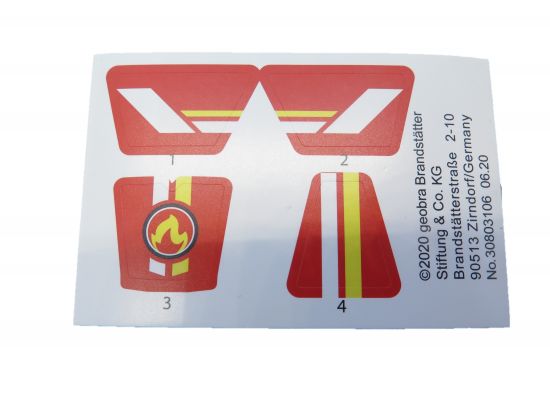Aufkleber Feuerwehrkart Aufkleber Feuerwehrkart