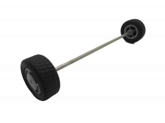 Achse mit Reifen 30x150mm Achse mit Reifen 30x150mm