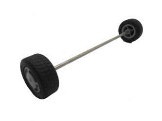 Achse mit Reifen 30x150mm Achse mit Reifen 30x150mm