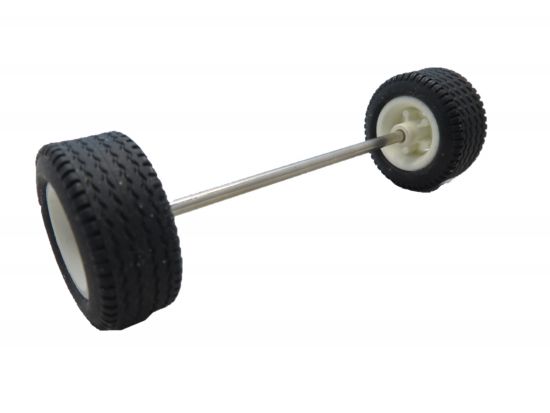 Achse mit Felgen 34x102mm Achse mit Felgen 34x102mm