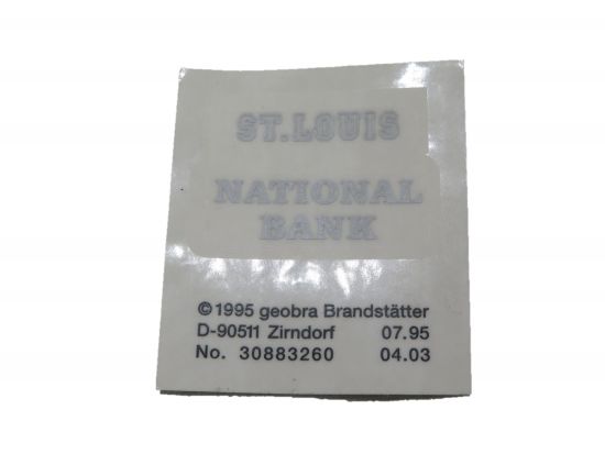 Aufkleber Western Bank Aufkleber Western Bank