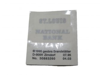 Aufkleber Western Bank Aufkleber Western Bank